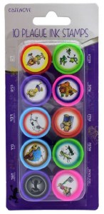 Picture of Passover Ink Stamps Makkos Theme 10 Pack Multicolor